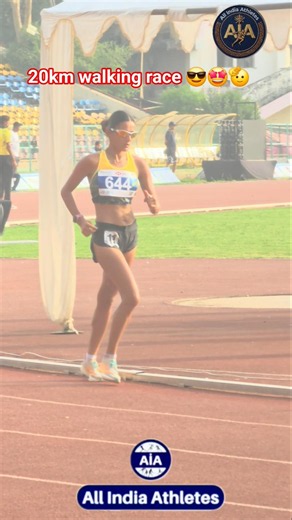 20km Walking race 🔥🥵 Girl Motivational #viralgirl #allindiaathletes #viralvideo #trackandfield