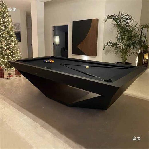 Brand New Luxury Modern 9-Ball Pool Table Commercial Grade with Solid Wood Legs Jiujiang Slabs Table Leather Pocket Material