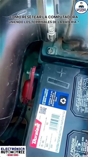 HOW TO RESET THE COMPUTER BY CONNECTING THE BATTERY TERMINALS!!! #automotiveelectronics