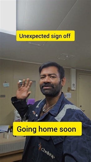 Kappal la Unexpected sign off 🧐 going home #sea #ship #sailor #merchantnavy