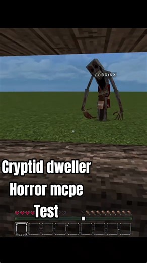 Cyrptid Dweller TEST MINECRAFT HORROR by @CODX1NXANDMPCE #minecraft #horror #scary #mod