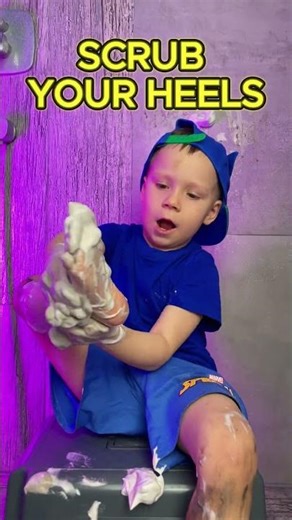 How to Wash Your Feet 🦶🧼 Fun Hygiene Steps for Kids #shorts #hygiene