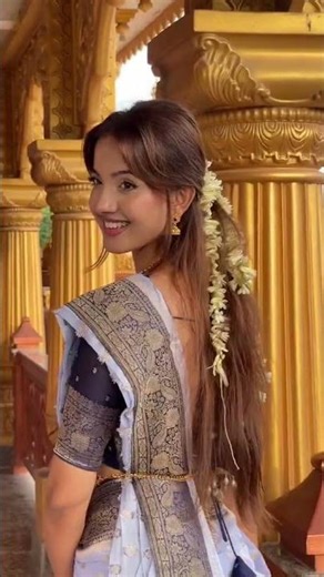 Indian Beauty in Saree 😍 | Elegant Traditional Look #trendingreels #viralvideo #cutegirls #fashion