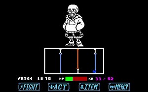 underswap-final-strike papyrus战一阶段通关