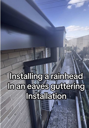 How to Install a Rainhead in Eaves Guttering