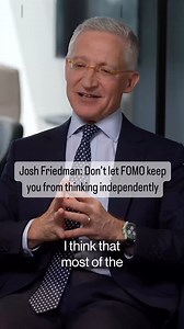 13K views · 37 reactions | “You’ve got to think independently. You’ve got to be a contrarian and you can’t be motivated by fear of missing out or envy,” says Canyon Partners Co-CEO Josh Friedman on how to avoid investment mistakes. https://trib.al/HYTLWXD | Bloomberg | Facebook