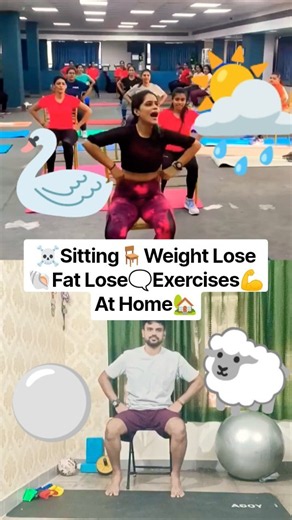 🤍Day-2💃Navratri🕺Weight Lose💯Fat Lose Chair🪑 Exercises💪At Home🏡#shorts #weightloss #navratri #dandiya