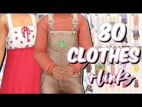 The Sims 4 | MAXIS MATCH KIDS CLOTHES COLLECTION Part 2 🌺 | 80 cc items + Links