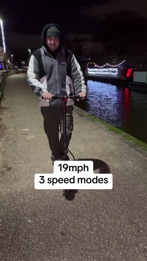 Electric Scooter Top Speed of 19mph with 3 Modes