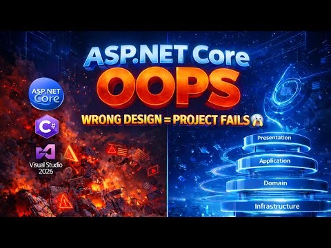 ASP.NET Core OOPS Explained Deeply | Encapsulation, Abstraction, Inheritance, Polymorphism (VS 2026)
