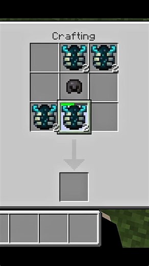 Minecraft me Craft a Warden head helmet #minecraft #mcpe #shorts