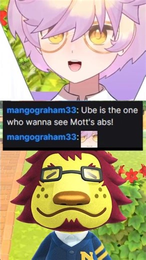 Mott's Abs #animalcrossing #vtuber #vtuberclips