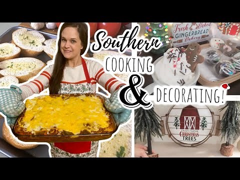 ULTIMATE Spaghetti Bake & Decorating for Christmas! | Southern Holiday Cooking VLOG