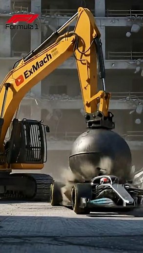 Extreme Crushing! Excavator Destroys F1 Car and Kia K5 in One Video!