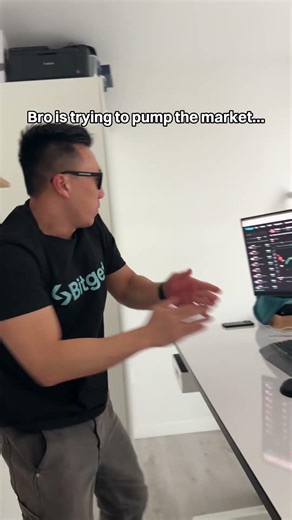Bro's setting the mood to get the market going 📈