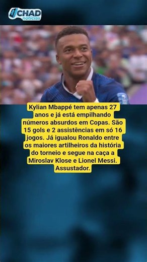 Mbappé assusta e já entra na elite histórica das Copas