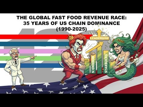 TOP 20 FAST FOOD REVENUES (1990-2025 ESTIMATE)