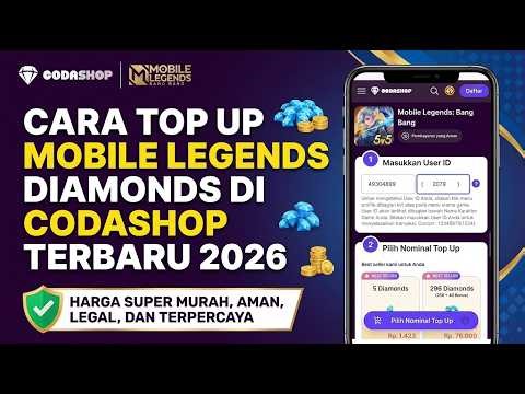 Cara Top Up Diamond Mobile Legends Di Codashop Terbaru 2026