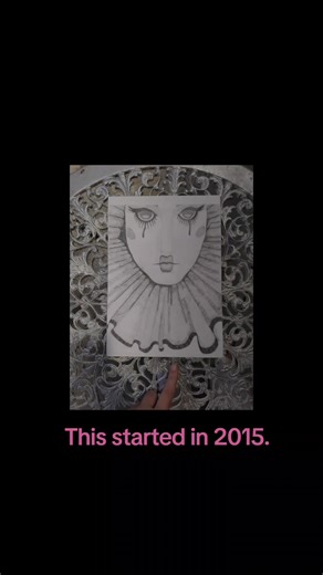 This month, the mosaic begins somewhere else. Before there were tiles, there was a graphite drawing made in 2015. It was created quietly, at a time when art wasn’t about outcomes or audiences, but about survival. Drawing was how the feeling moved out of the body and onto the page. Nothing was being planned. Nothing was being resolved. Years later, that drawing became the source material for the mosaic. The mosaic does not reinterpret the drawing. It carries it forward. Every decision in the tile