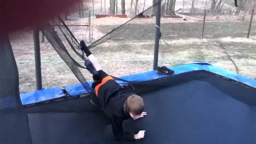 Trampoline Net Collapse Shocks Everyone