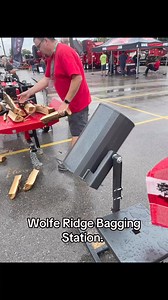 The fastest and easiest way to bag firewood. Fight with me in the comments if you disagree. #logging #firewood #sidehustle Wolfe Ridge Splitters | Whiskey River Art & Trading Co.