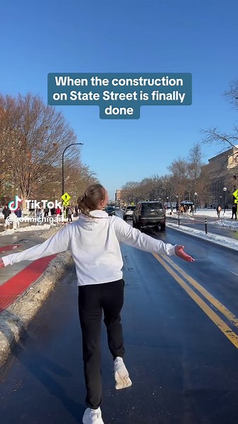 The wait is over, Wolverines… State Street is officially open! 🚧 #UofM #UMich #Michigan #Construction #Campus