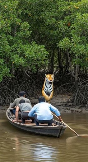 ON CAMERA! 🐅 Savage Tiger Attack on Fishing Unexpected River Ambush #wildlife #tigerattack #fishing