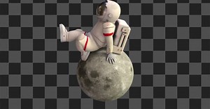 Astronaut On The Moon Loop