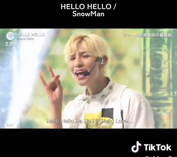 HELLO HELLO / SnowMan この曲好き😌💜 @Snow Man_MENT RECORDING #SnowMan #深澤辰哉 #渡辺翔太 #阿部亮平 #岩本照 #向井康二 #宮舘涼太 #佐久間大介 #ラウール #目黒蓮