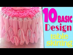 Table skirting design