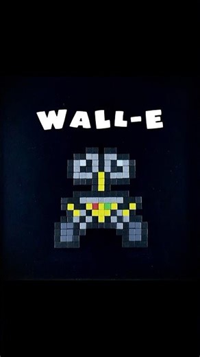 WALL-E PIXEL ART #pixar #disney #pixelart #animation #shorts