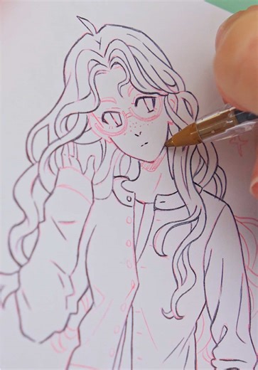 Relaxing Line Art Drawing Technique with Bic Pen