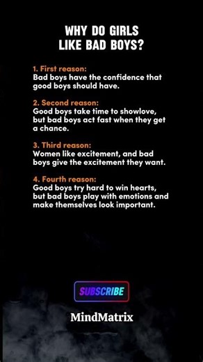 Why Women Are Attracted To Bad Boys (Psychology)