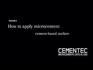 How to apply microcement CEMENTEC l adaptation of cementec-base surface