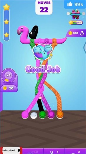 Tangle Master 3d games Hard level #games #gamedesign #gaming