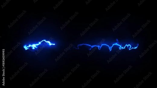 dynamic visual of blue lightning bolts flashing across a dark background in a sequence of six frames