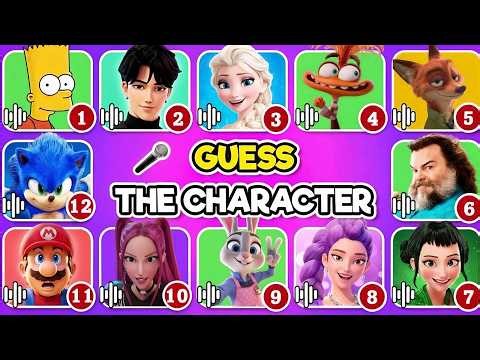 Guess the Movie Characters by the Song and Voice 🎤 | Ultimate Movie Quiz 🎬