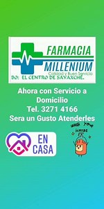 FARMACIA MILLENIUM, SAYAXCHÉ. Ofrecemos medicamentos de buena calidad y a buen precio, también ofrecemos detalle para diferentes ocasiones. Contamos con pagos con tarjeta, ya puedes apartar el tuyo . contamos con el servicio a domicilio. Ubicados calle que va al ferri a un costado de tienda la esquinita. atendendemos de 7 am a 8 pm todos los días. PARA MAYOR INFORMACION CONTACTANOS AL: TEL: 32714166 | Notimundo Region Norte | Facebook