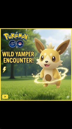 POKÉMON HUNTING 🏹 Found a Wild Yamper! 😍 #pokefans #shorts