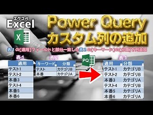 【Excel関数】パワークエリでカスタム列の作成【Power Query】【コード】【エクコペ】