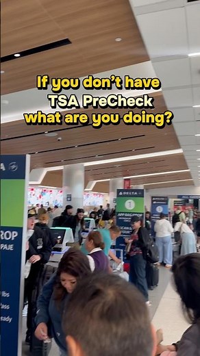 stop sleeping on tsa precheck #travelhacks #traveltips #tsaprecheck