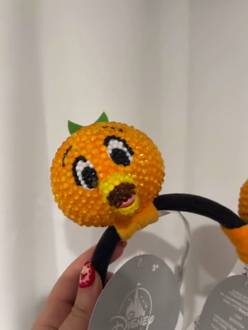 Bedazzled Disney Orange Bird Inspired Headband Plush and Key Chain - Etsy
