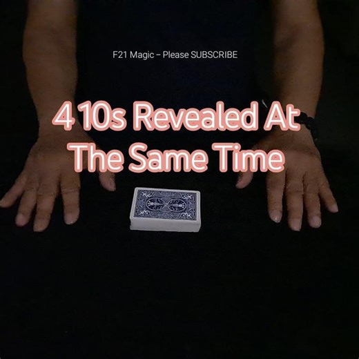 F21 Magic Trick 4731 - 4 10s Revealed At The Same Time #shorts #magic