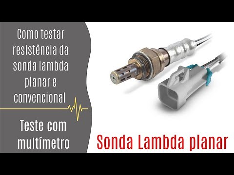 How to test the resistance of a planar and conventional lambda sensor using a multimeter.