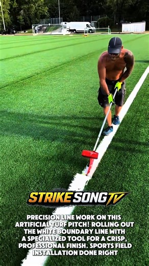 Installing Artificial Turf Field Lines ⚽