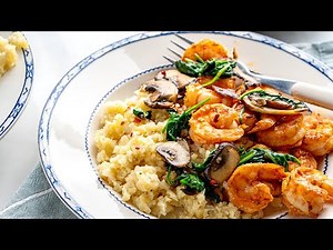 Keto Spicy Shrimp & Cauliflower Grits