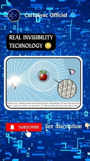 REAL INVISIBILITY TECHNOLOGY 😳 | #Technology #Invisible #FutureTech #Science #Innovation #CurioSync