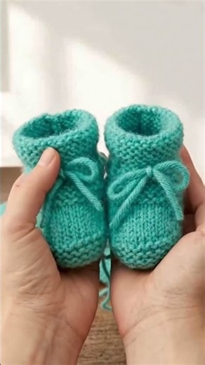#knitting #knittingpattern #booties #baby #knittig #tutorial #easy