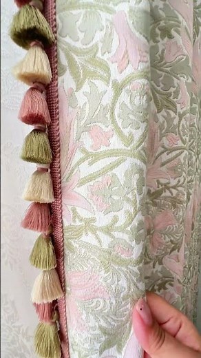 Elegant Pink & Sage Green Curtains for a Romantic Home #hugmoom #homedecor #home #interiordesign