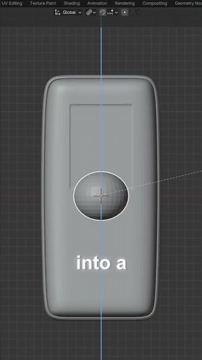 create a PHONE in BLENDER☎️📞 #blender #blender3d #animation #3dmodeling #audiovisual #sounddesign